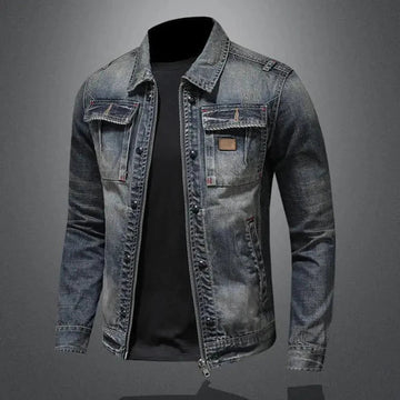 Pyery | Men’s Urban-Style Denim Jacket