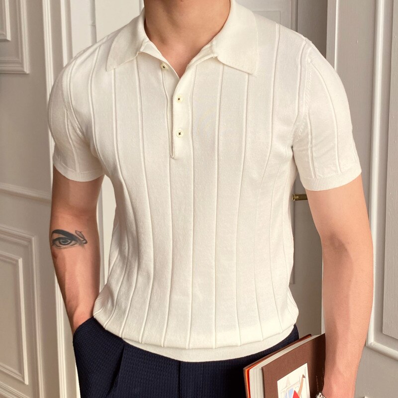 Textured Premium Slim Fit Polo