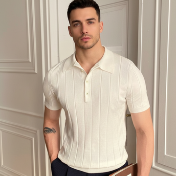 Textured Premium Slim Fit Polo