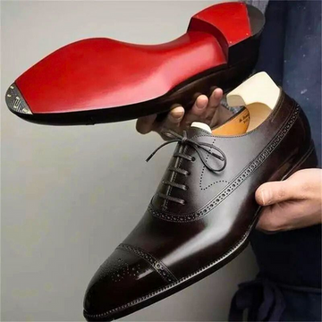 Versalles | Męskie skórzane buty Oxford Brogue