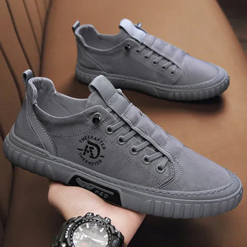 Elegant Casual Leather Trainers for Men