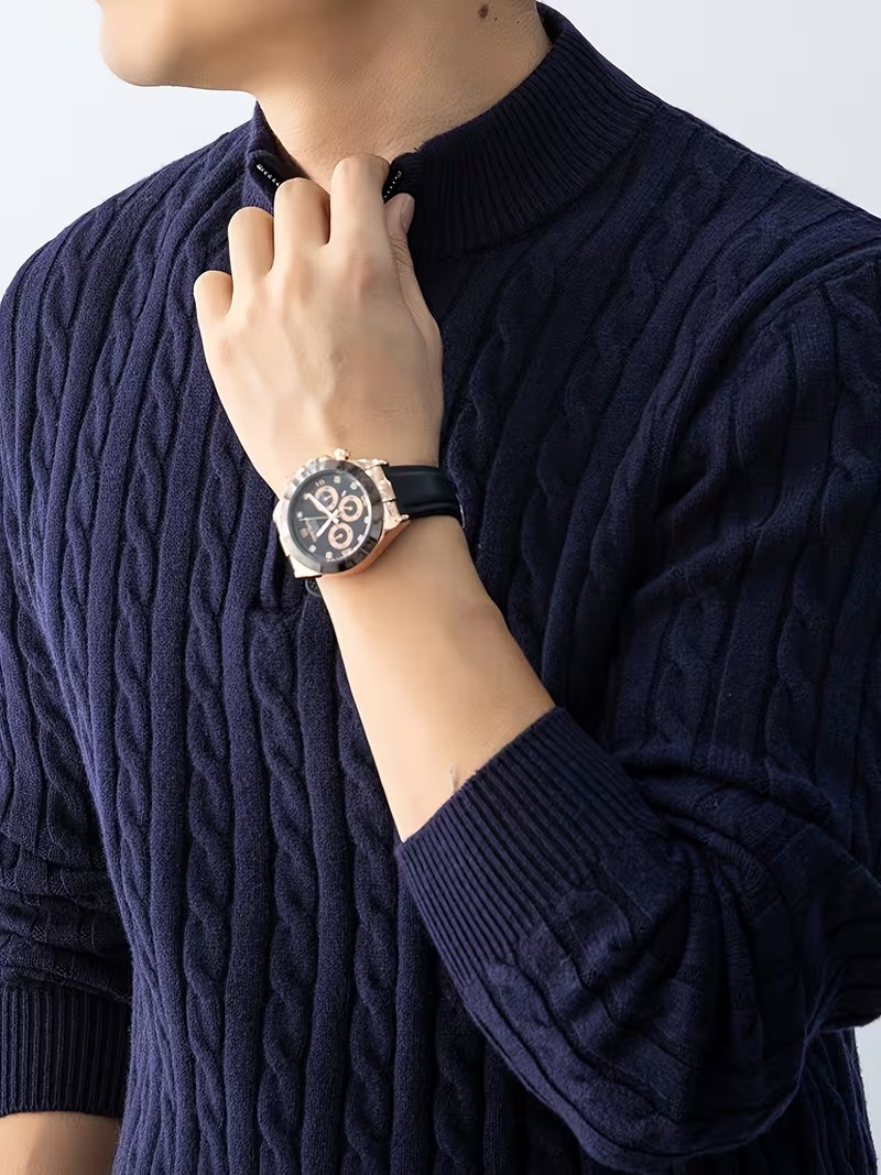 Sweter premium z półzamkiem | Edycja Old Money & Komfort